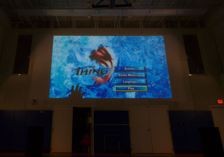 Projection of movie title for The Thing 