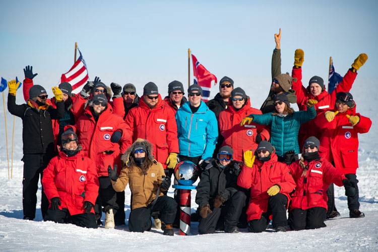 Group photo at South Pole