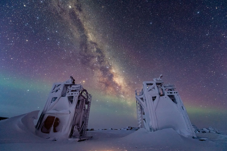 Frosted drill towers