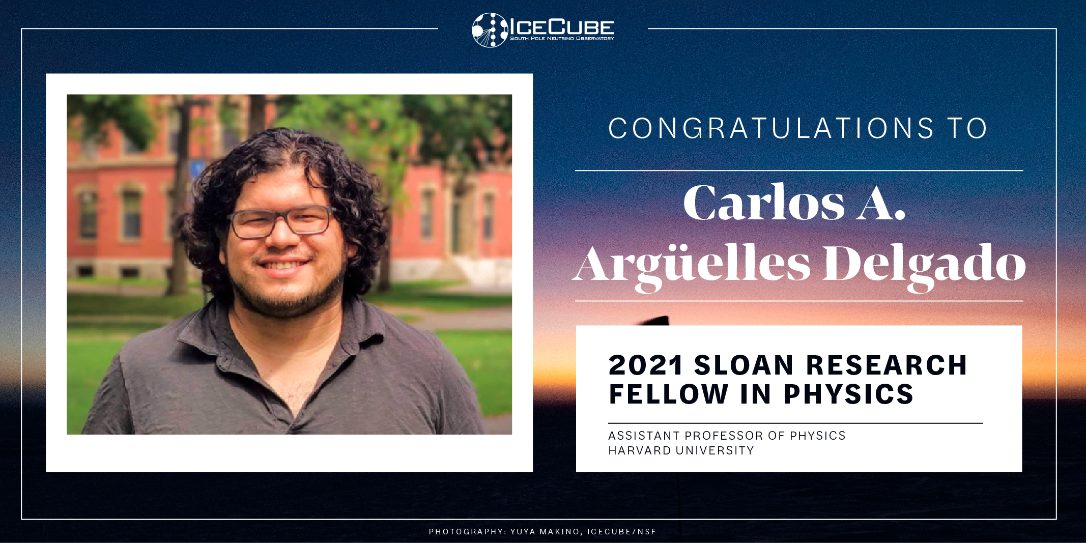 Congratulations, Carlos!