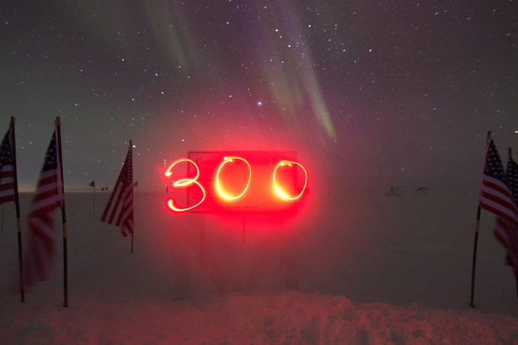 300 written out to commemorate it reaching -100˚F