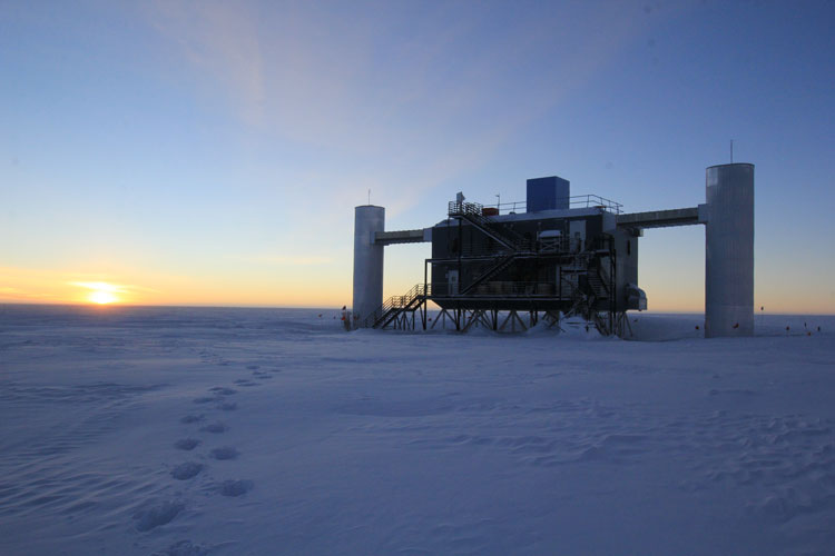 IceCube Lab at sunset