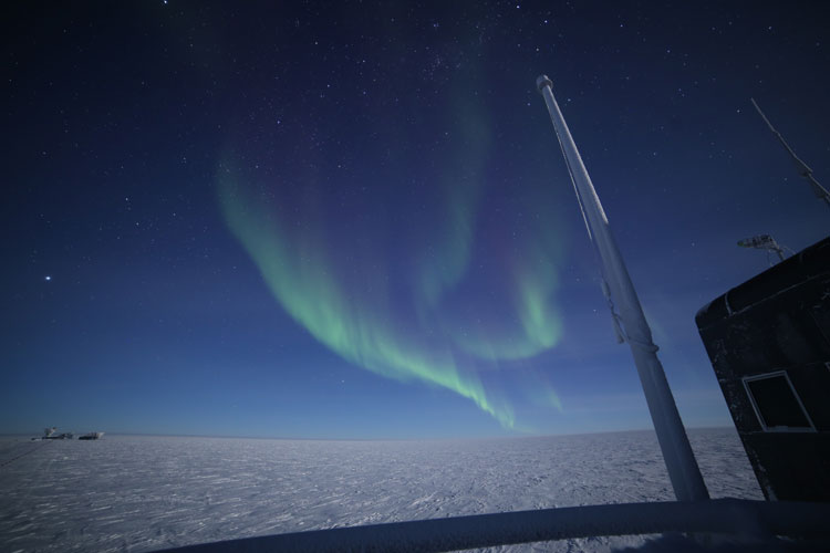 aurora at South Pole