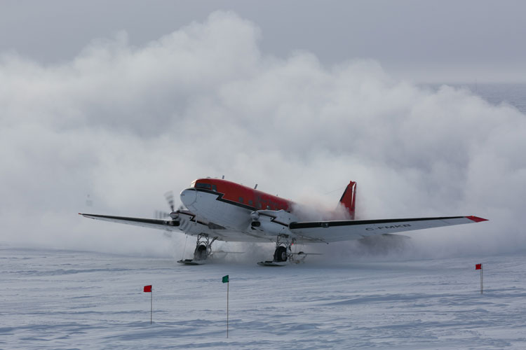 Basler plane landed at the South Pole