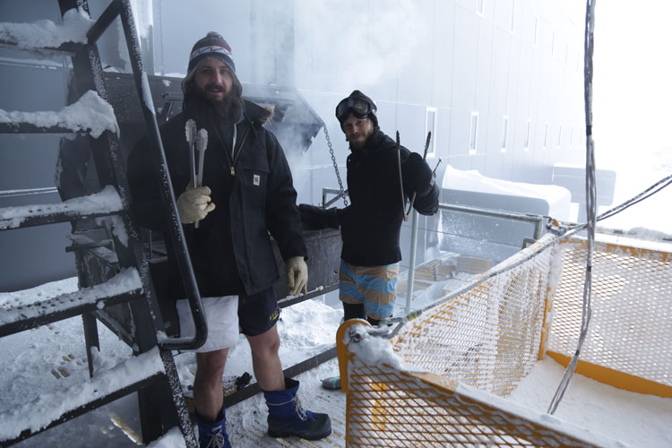 Outdoor bbq at the South Pole