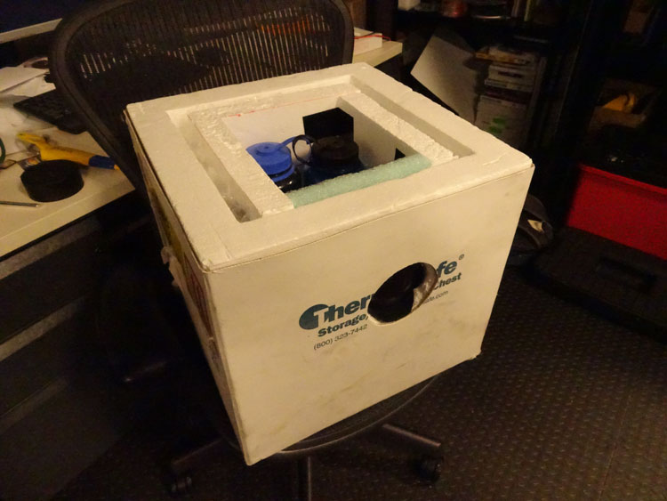 Custom-made box for South Pole photography