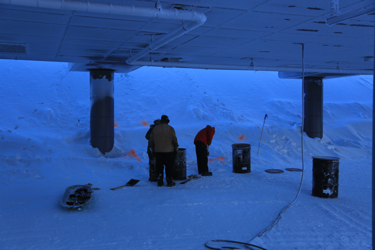 Dealing with glycol leak underneath the station