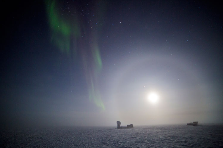 moon halo over SPT and MAPO