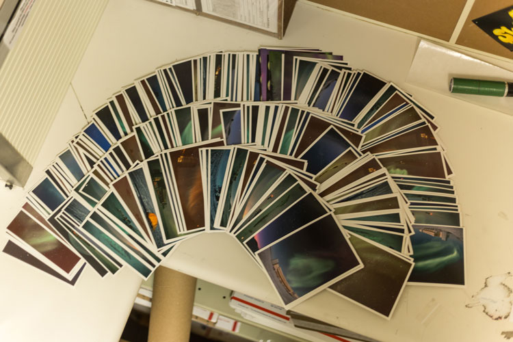 Large stash of South Pole postcards spread out