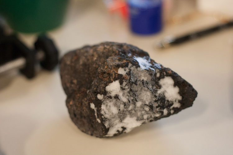 A rock found at  the Pole sparks interest to investigate. 