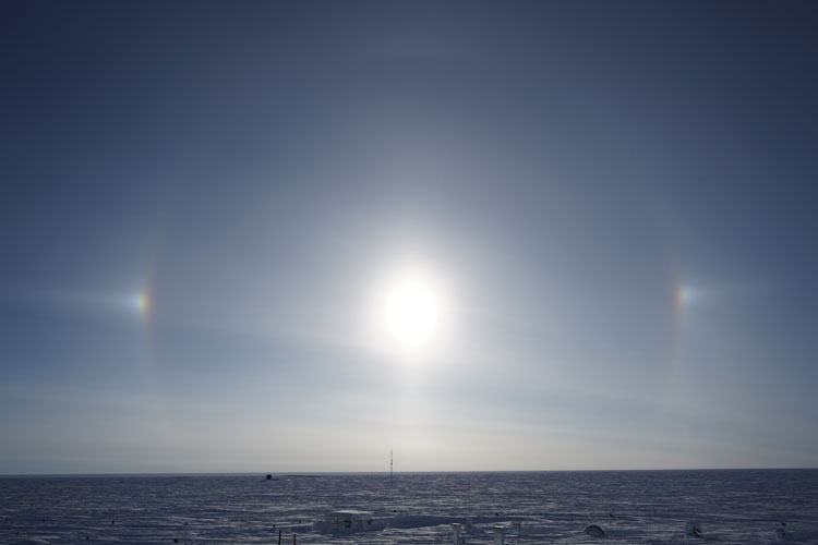 Sun dog at South Pole