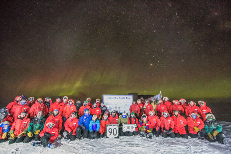 South Pole 2016 winterover group photo