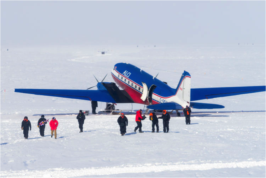 Plane at the South Pole