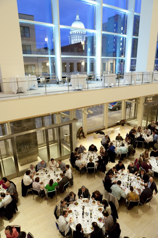 <span class="jb-title">Following the inauguration event IceCube employees and guests celebrated the completion of construction with a reception and meal at the Overture Center in Madison, Wisconsin.</span><br/>
