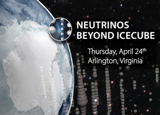 poster ad for the Neutrinos Beyond IceCube meeting