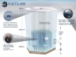 a graphic of the IceCube Neutrino Observatory 